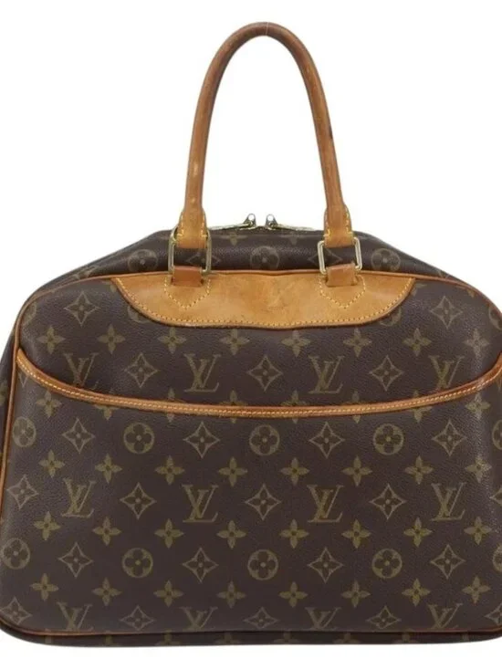LOUIS VUITTON Monogram Deauville Hand Bag M47270 LV Auth - Picture 2 of 16